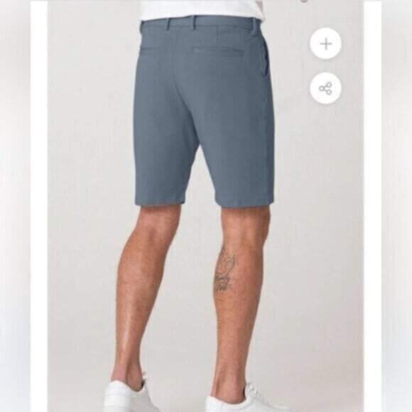 NWT Swet Tailor Men's Gray Everyday Chino Short Size 36 - Picture 3 of 7